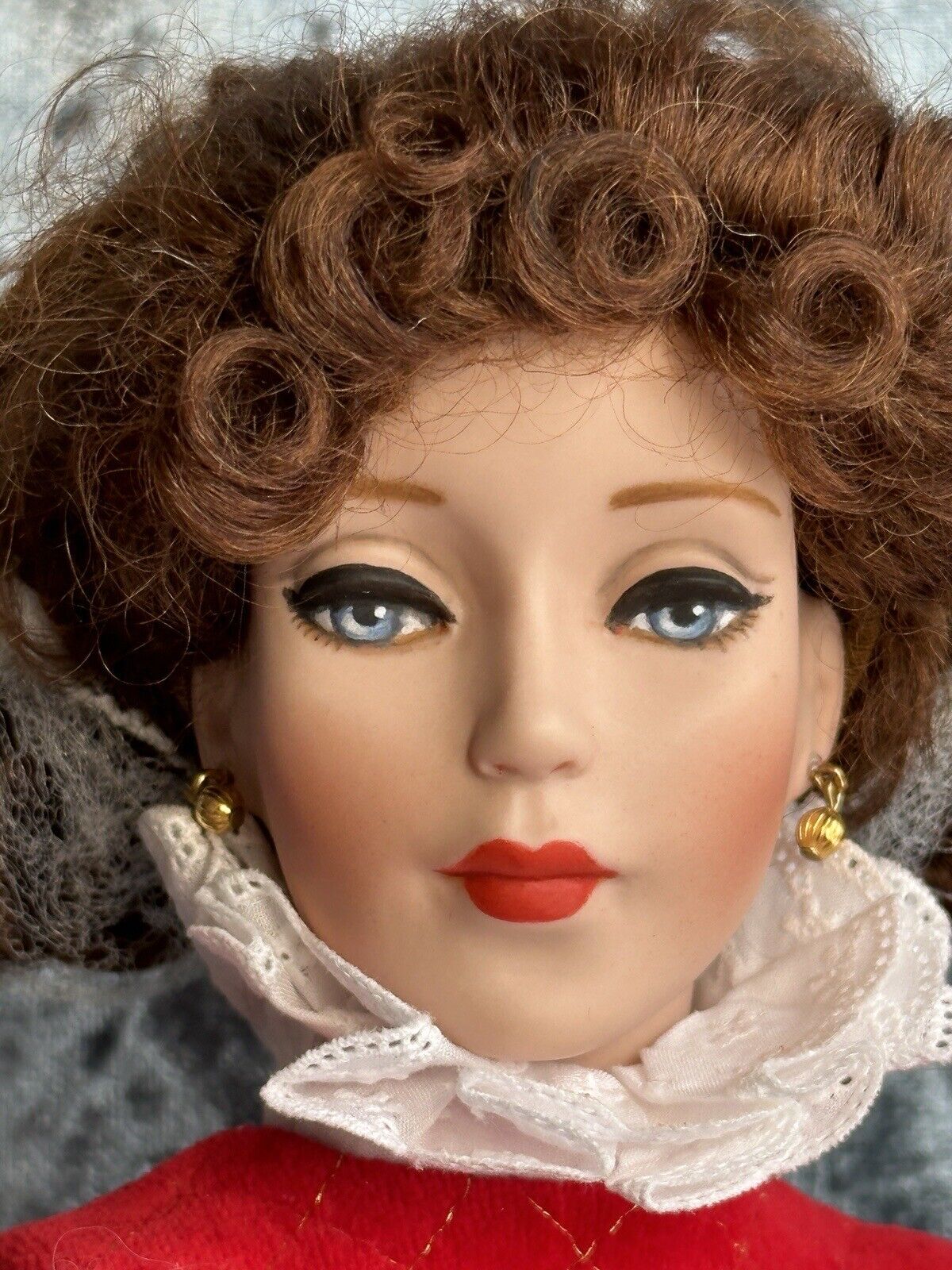 Signed Collectible 19” Robert Tonner Porcelain Queen of Hearts (?) Doll LE 125