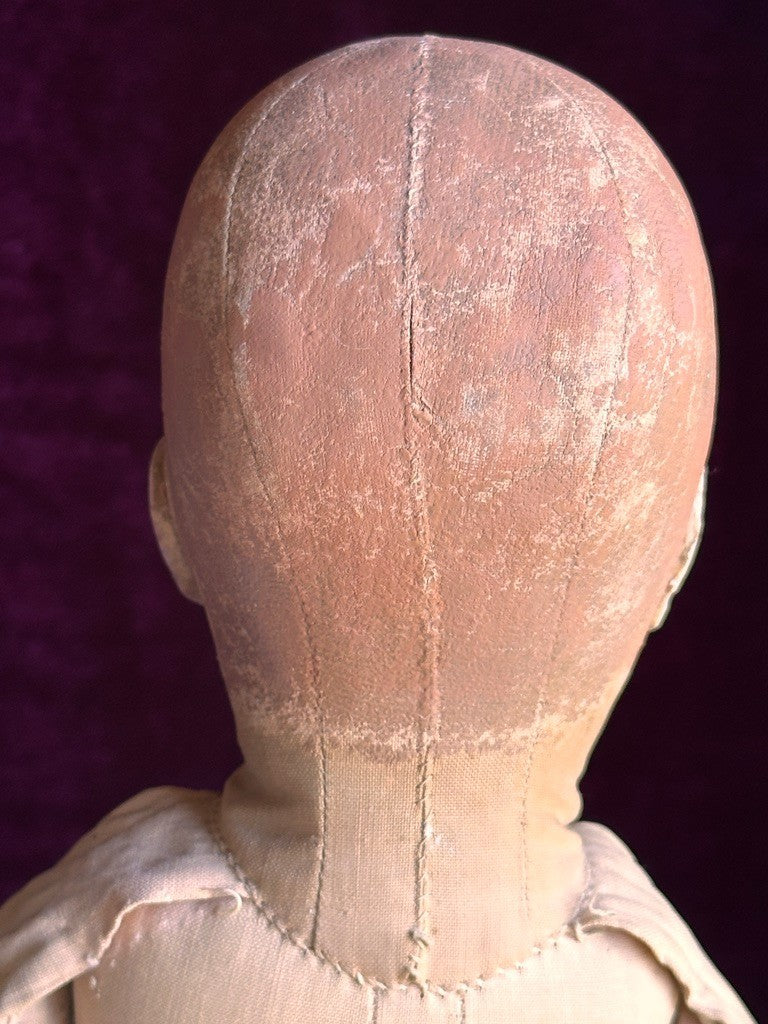 Early Antique German 17.5” Kathe Kruse Type I Cloth Rag Doll Wide Hips