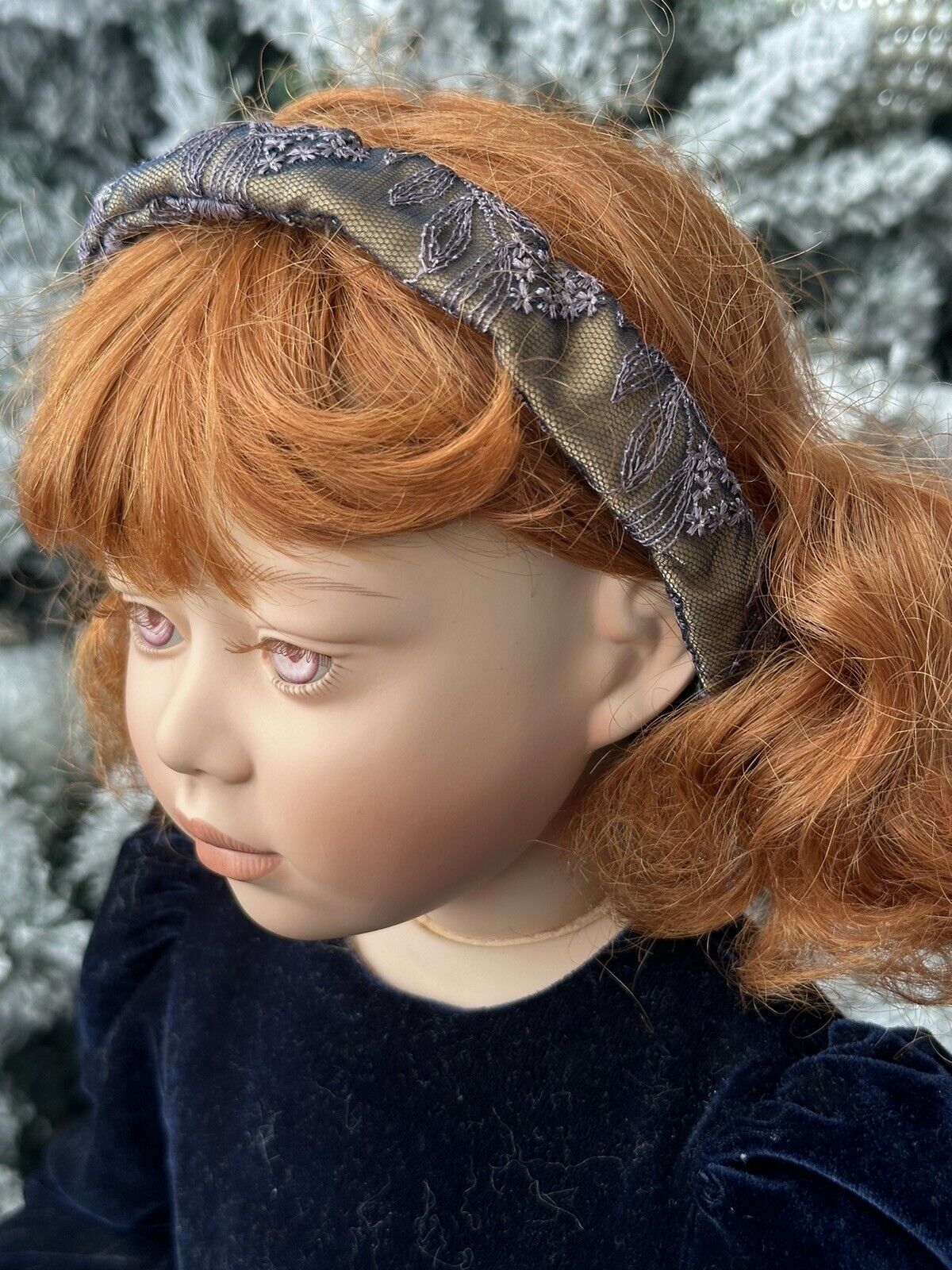 Lifelike 26” Collectible Porcelain Doll “Neve” by Christine Orange LE 600