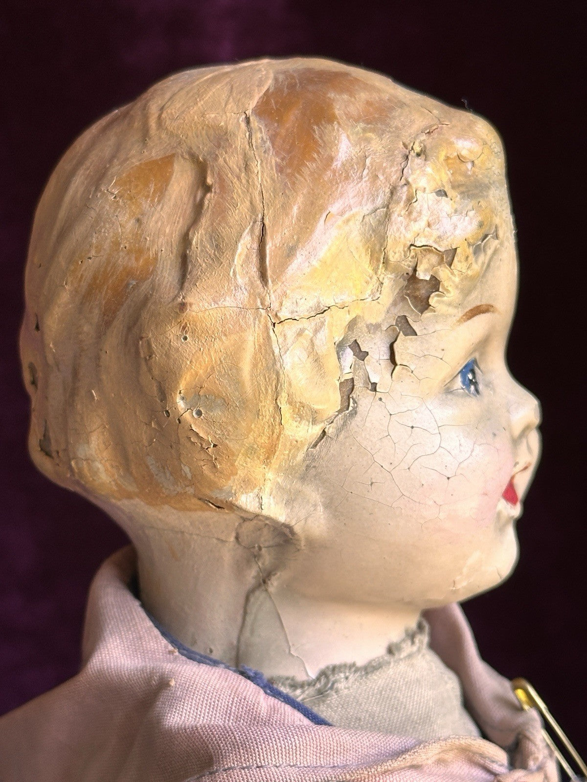 Antique American 14” Early Composition Natural Doll Company Boy