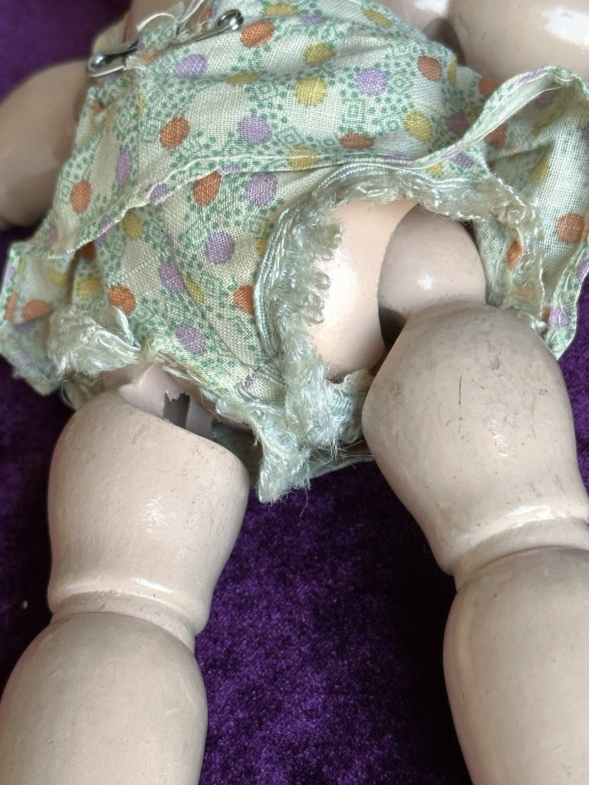Vintage American 11” Joseph Kallus Cameo Composition Wood Joy Doll