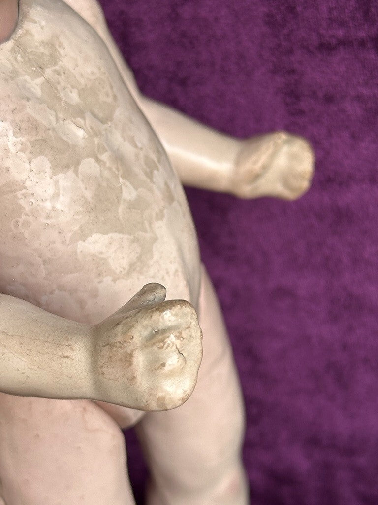 Antique German 9.5” Armand Marseille 975 Bisque Head Toddler Doll