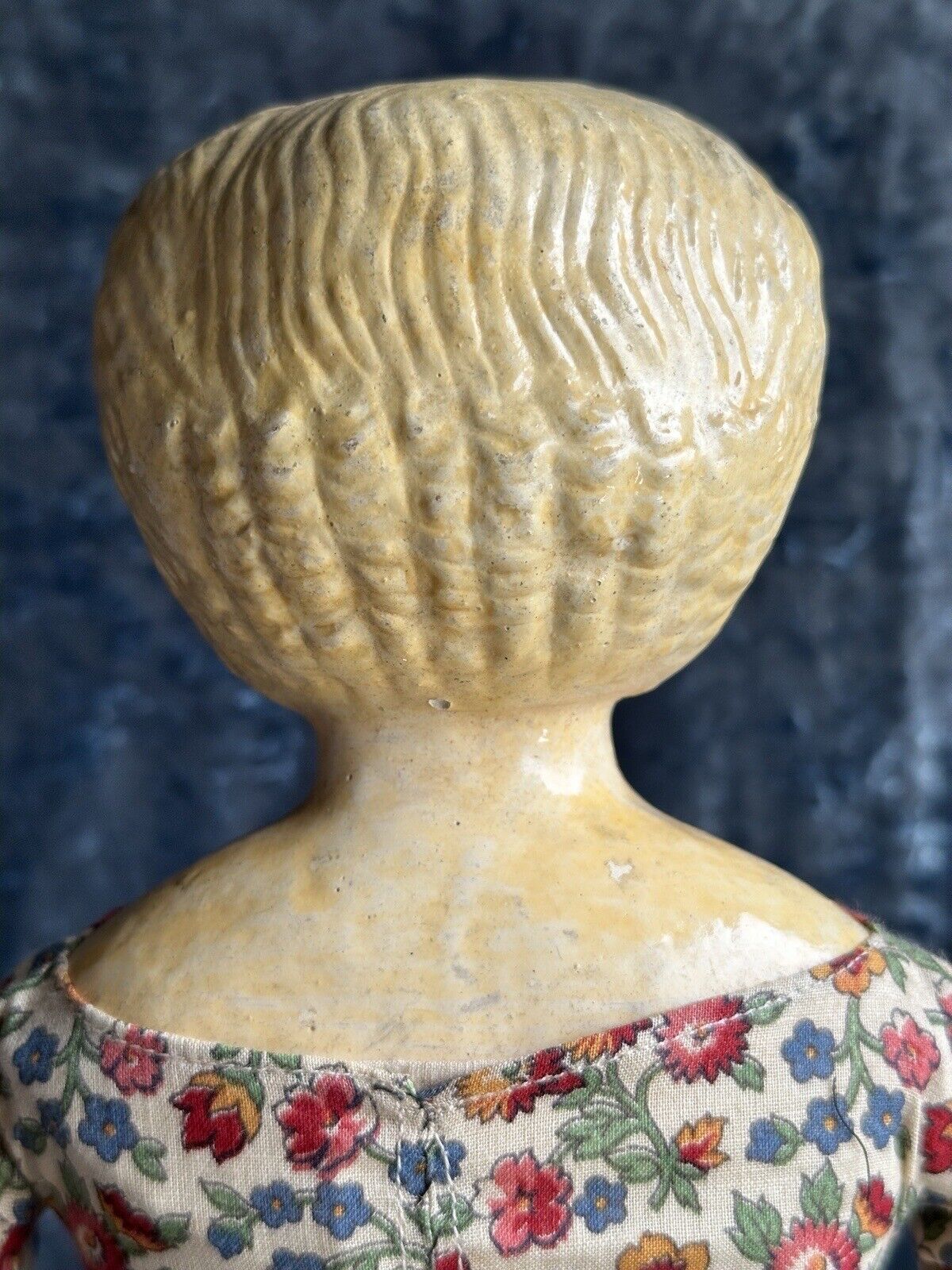 Antique German (?) Dressel (?) 20” Papier Mache Fashion Lady Doll