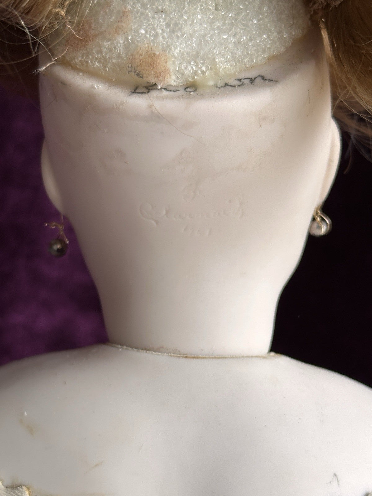 Porcelain 16” Reproduction of Antique French Gaultier Fashion Doll By Clara Wade