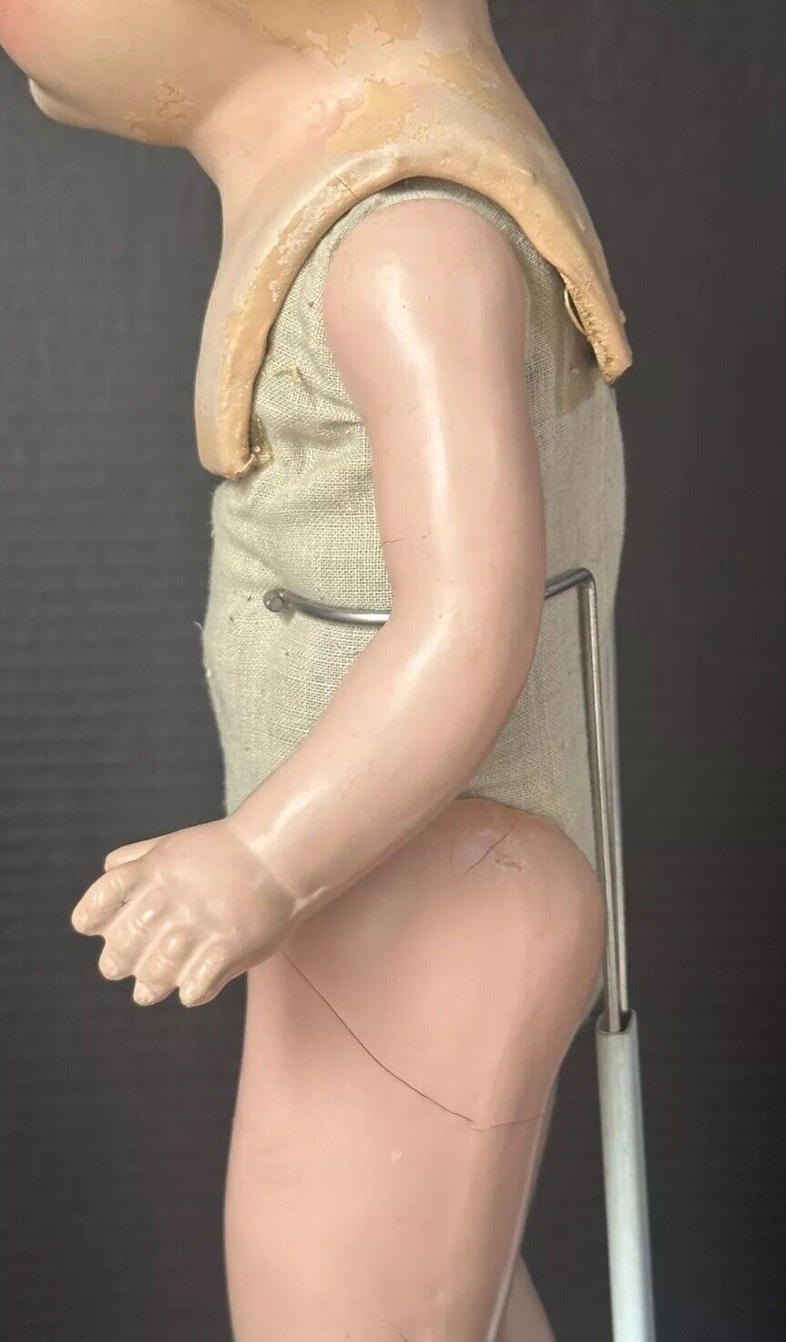 Vintage 1920’s “Kiddie Pal Dolly” by Regal Mfg Co Tin Sleep Eye 20” Doll