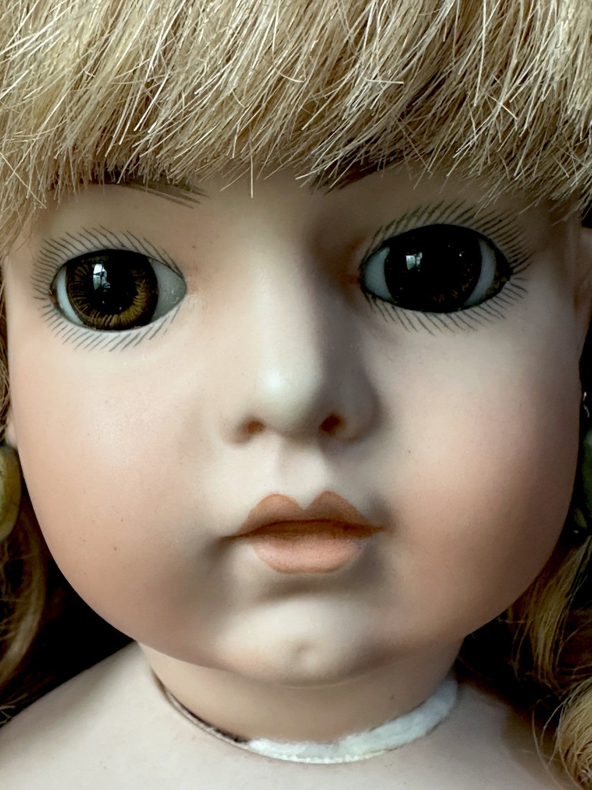 Vintage Artist Reproduction of Antique French Bru Jne 20” Doll Porcelain Head