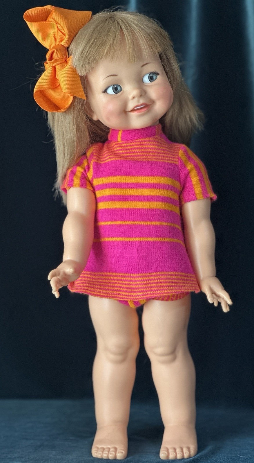 Lot Of 2 Vintage 1960’s Ideal Hard Plastic/Vinyl Giggly Dolls Flirty Eyes