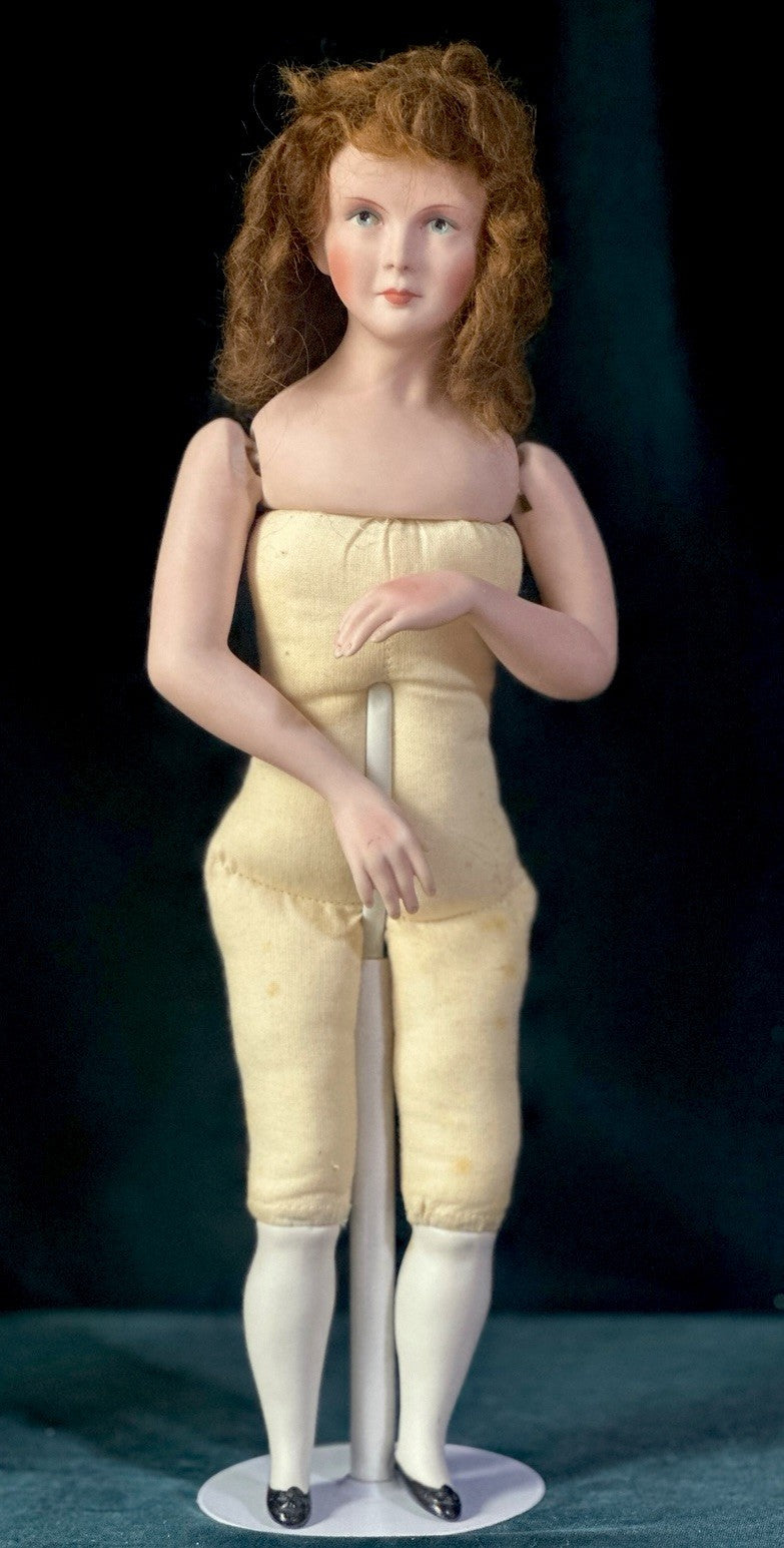 Vintage 1984 Linda Cheek Porcelain Pinkie 14” Doll Original Outfit