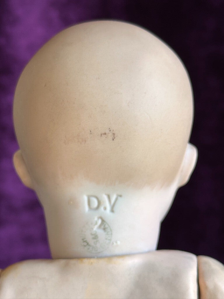 Antique German 10.5” Swaine & Co. DV Lori Bisque Head Baby Doll