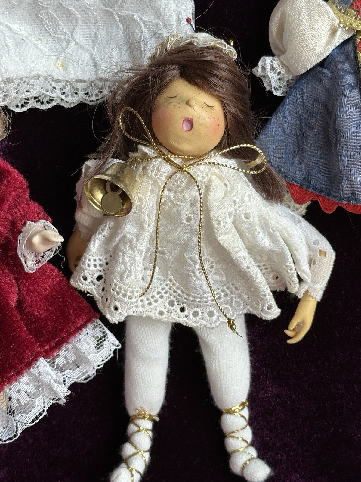 Lot of 10 Christmas Tree Decoration Ornament Dolls