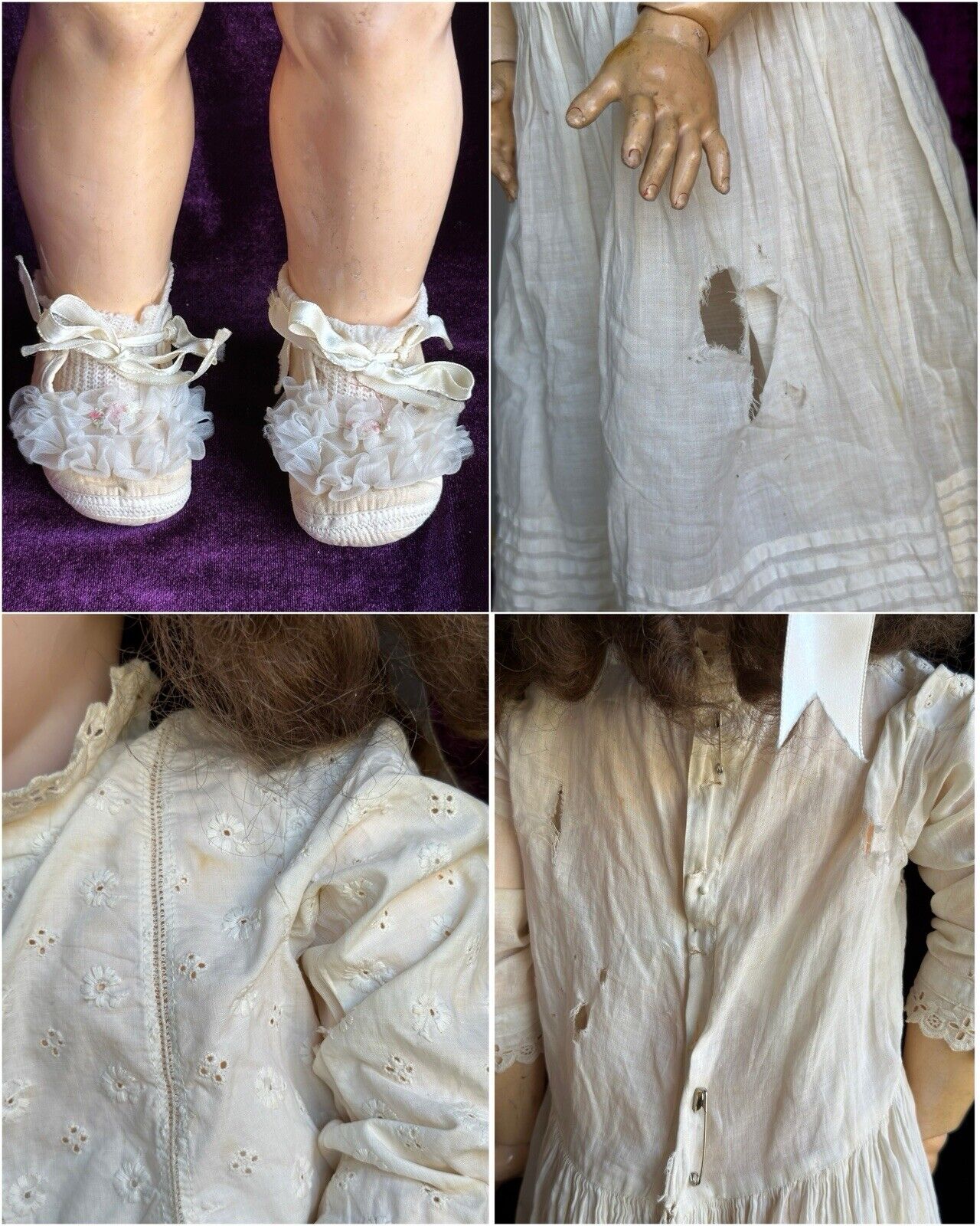 Rare Large Antique German 29” Kestner Dep 156 Bisque Head Child Doll