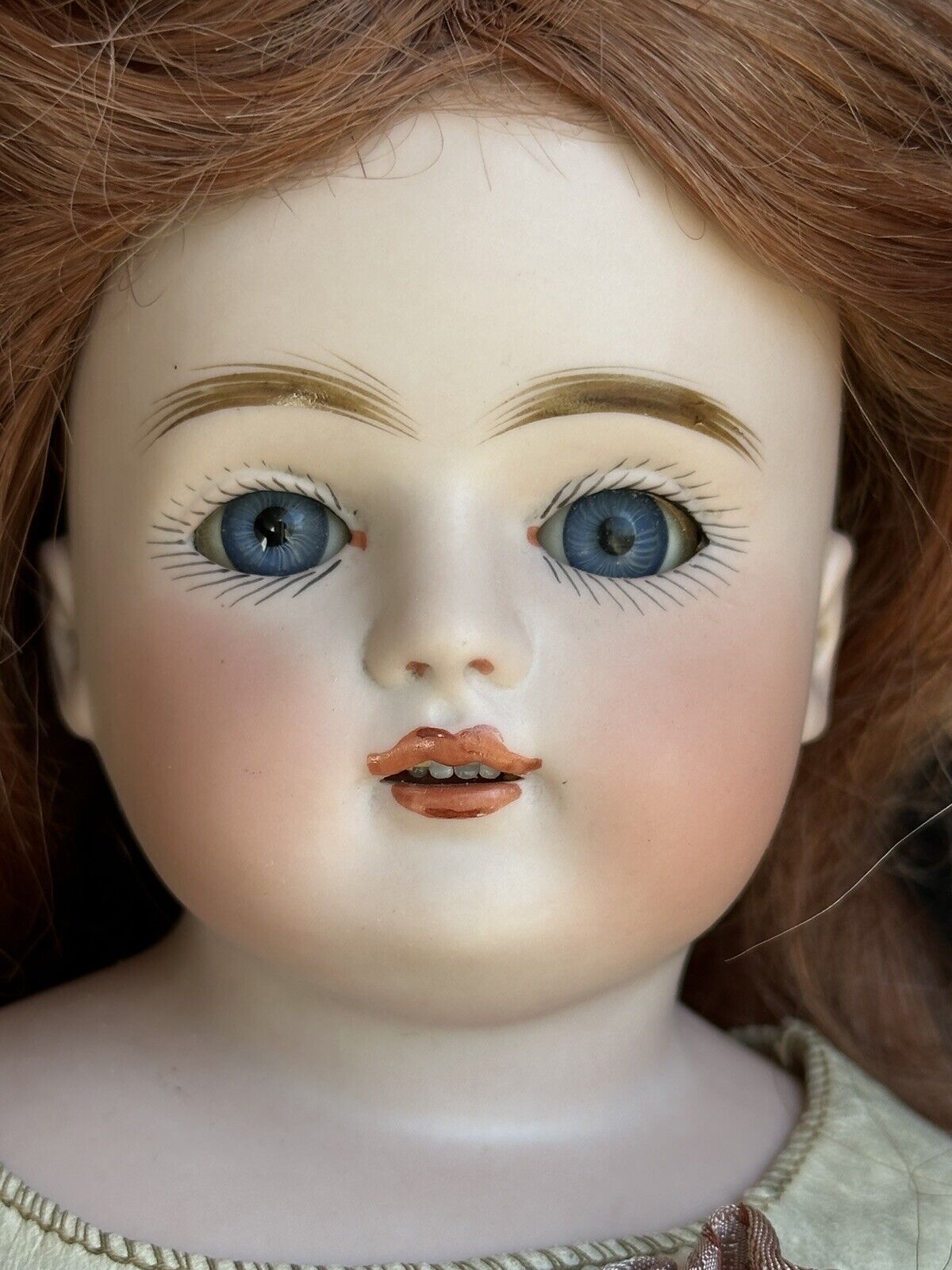 Antique German 17” Kestner Alphabet Series H Bisque Shoulder Head Doll