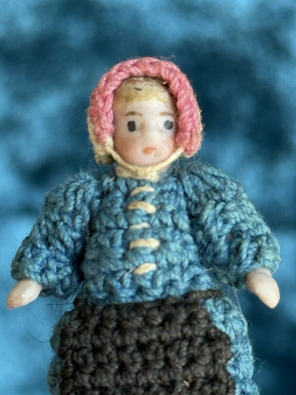 Antique German Hertwig Carl Horn Hansel Gretel Miniature Character Bisque Dolls