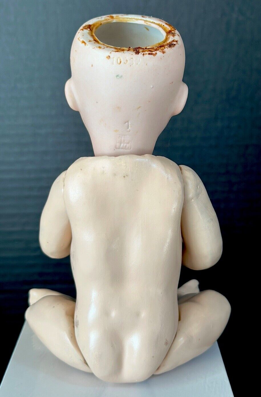 Rare Antique German Heubach Gebrüder Mold 10532 Bisque Head Character 9” Doll