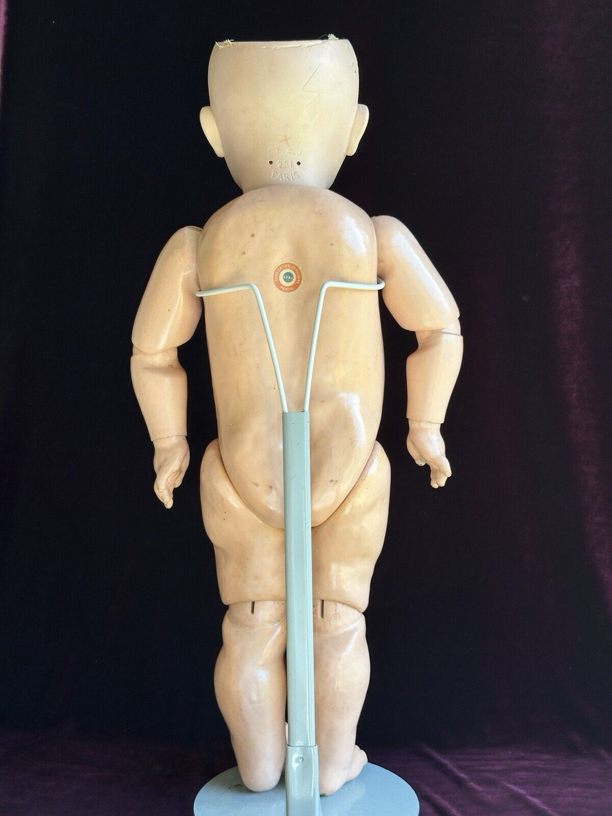 Lifesize Antique French 27” SFBJ 251 Toddler Character Doll