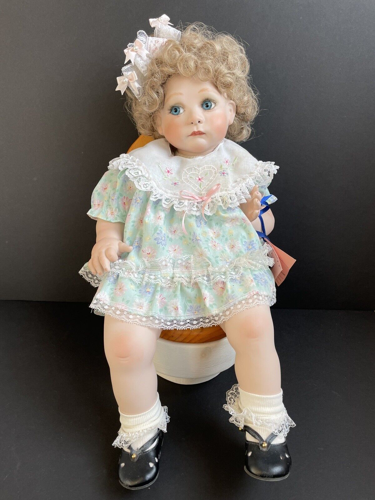 Collectible Handmade Artist Girl Doll on Toilet LE 25