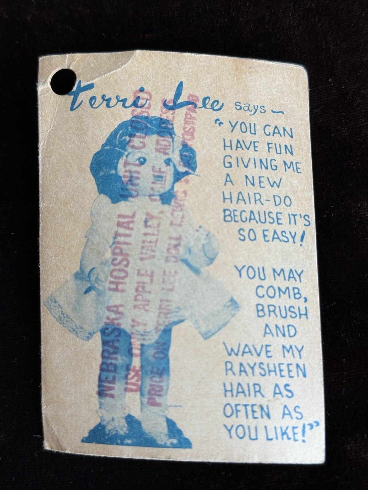 All Original Plastic Terri Lee Doll with Tag