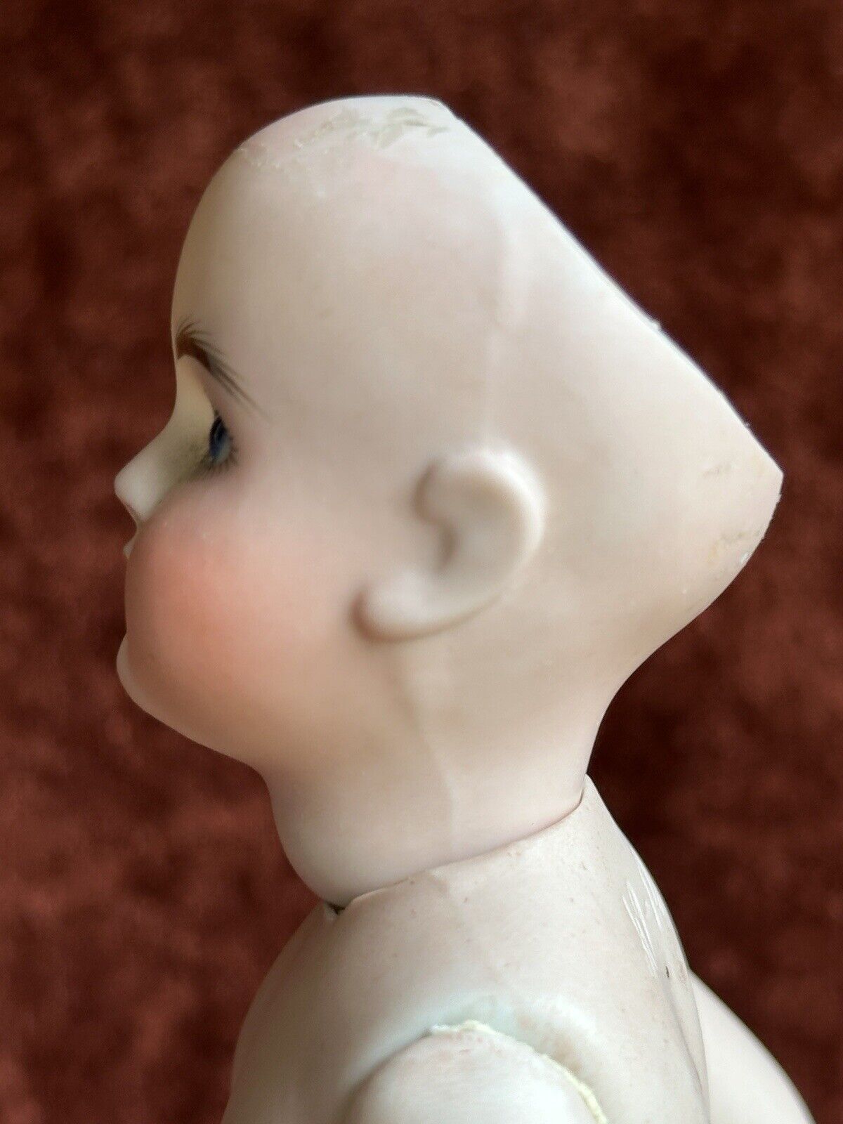 Antique German 8” All Bisque Gebruder Kuhnlenz (?) 49-12 Mignonette Doll