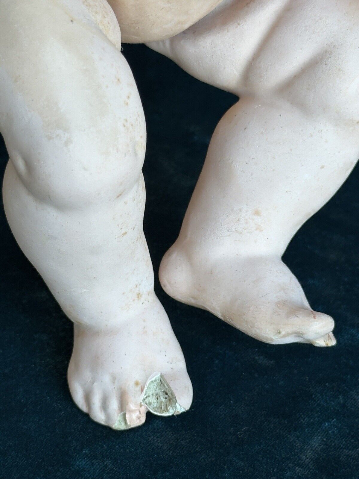 Antique German 13” Kley Hahn 525 Solid Dome Bisque Head Baby Doll Intaglio Eyes