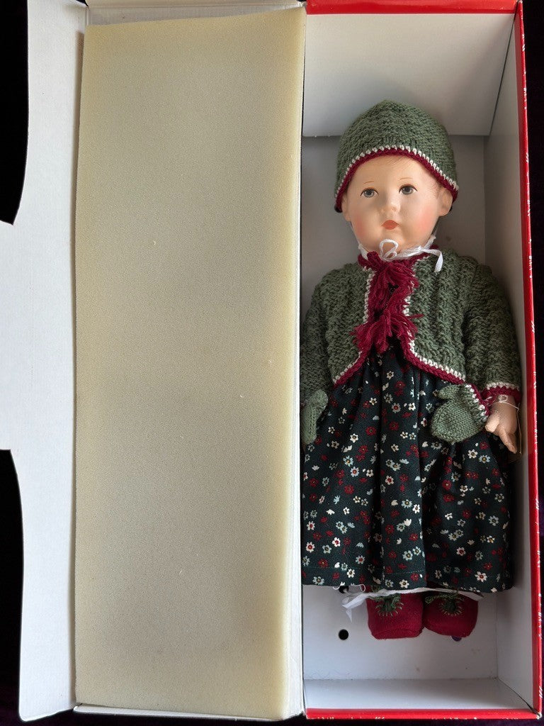 Rare German 17” Kathe Kruse Cloth Doll I Margretchen Repro LE 500 NIB