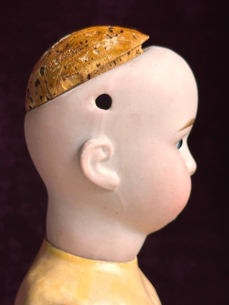 Antique German 15” Paul Schmidt (?) Bisque Head Sonnenberg Body Doll