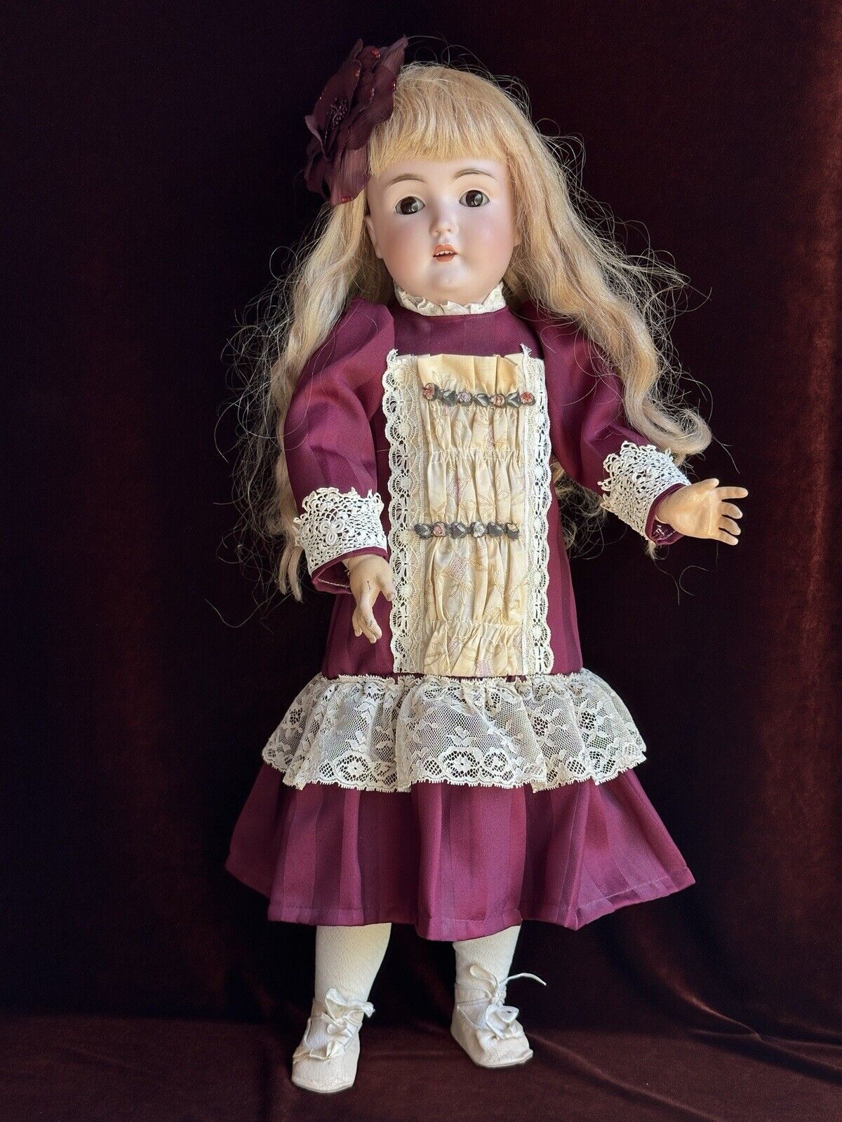 Antique German 26” Kestner 171 Bisque Head Doll