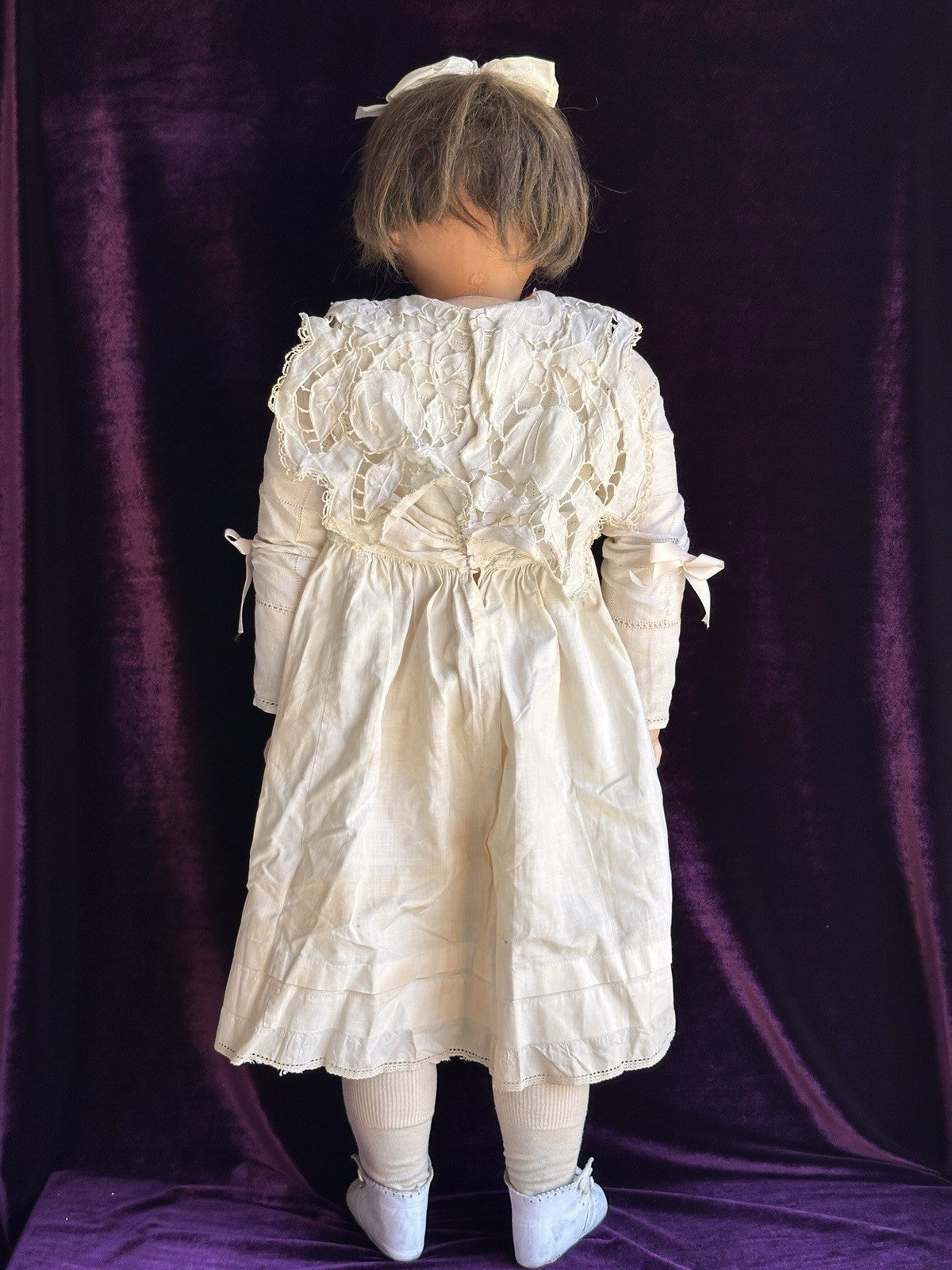 Vintage German Lifesize 31” Schutz-Marke 60 Celluloid Head Composition Body Doll