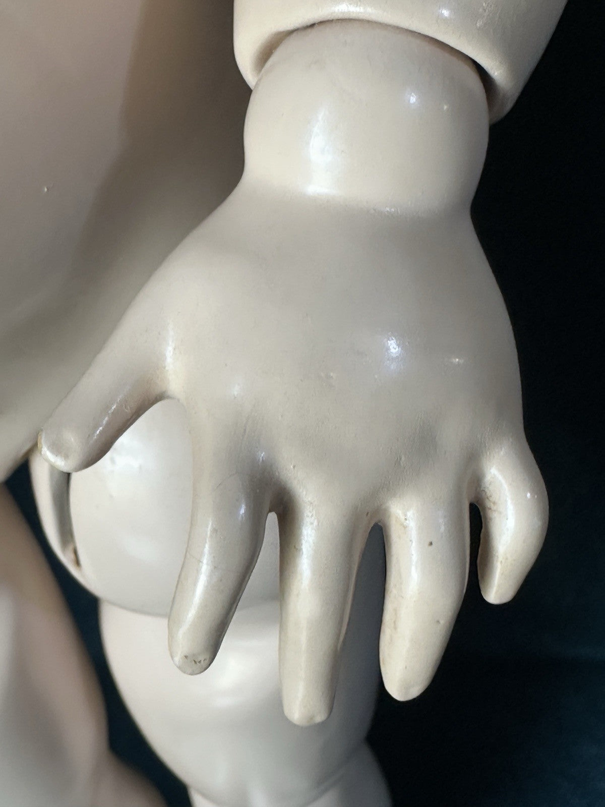 Artist Reproduction of French Jumeau 27” Doll Porcelain Head Seeley Body