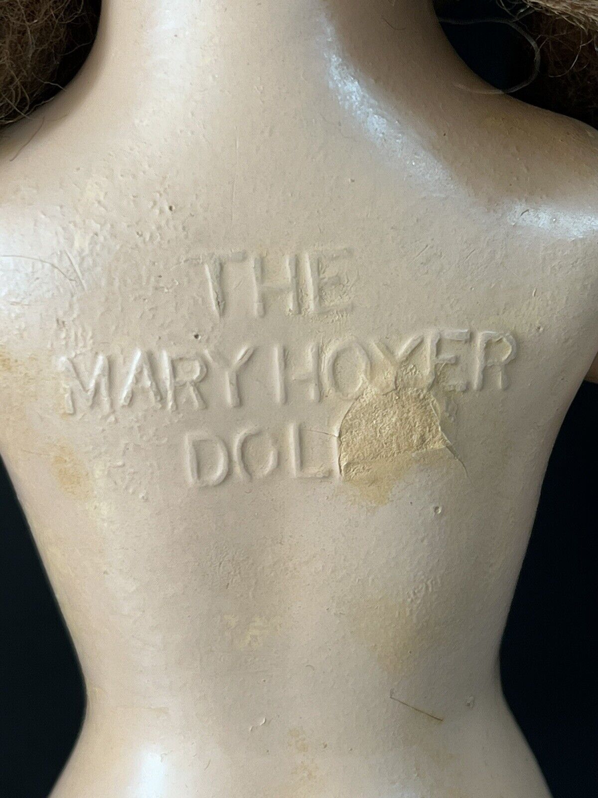 Collectible Vintage 1940’s Composition 14” Original Mary Hoyer Doll