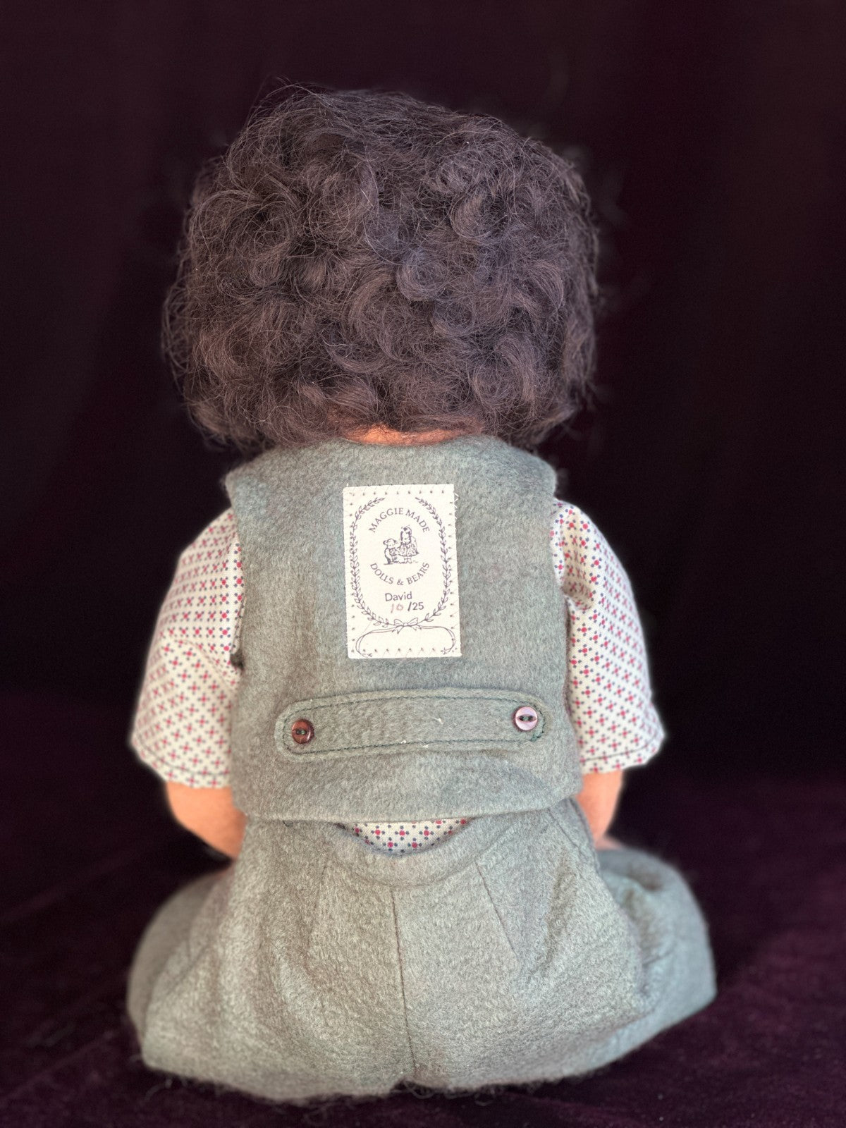 Collectible 18" Maggie lacono David Felt Cloth Boy Doll LE 25