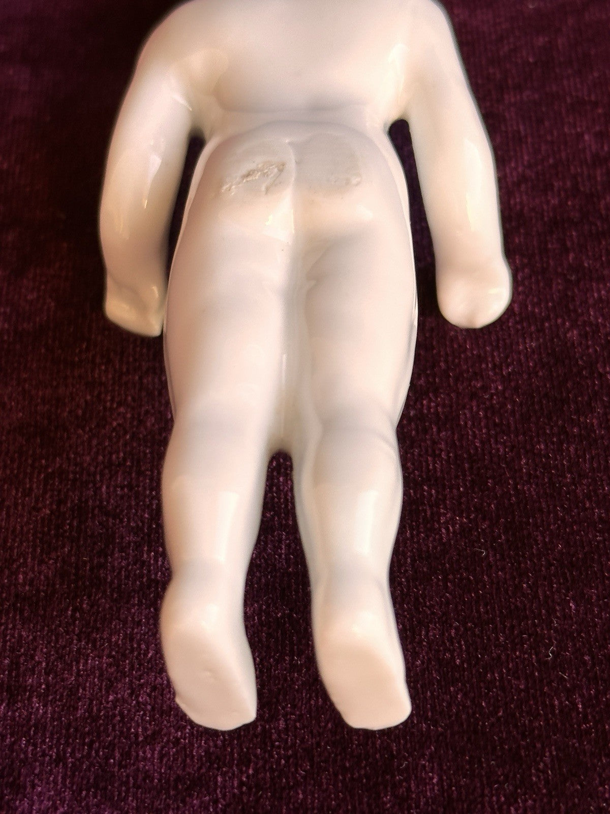 Antique German 4.125” Frozen Charlotte China Doll