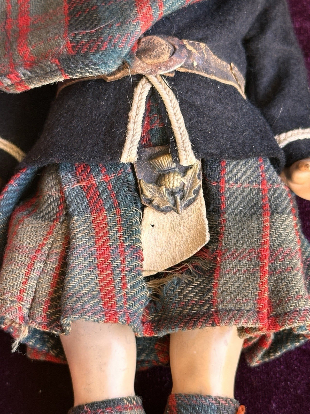 Antique German 8.75” Kammer Reinhardt Scottish Boy Bisque Head Doll