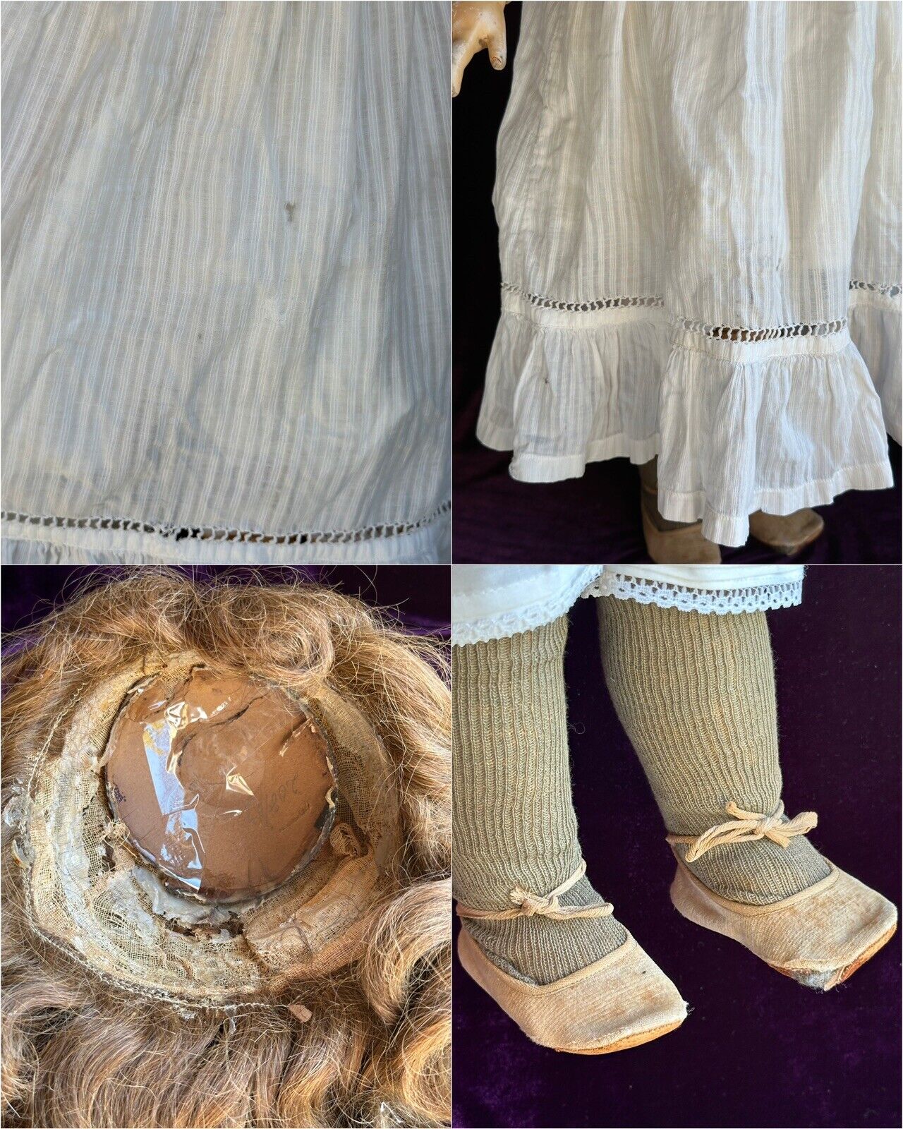 Antique German 29” Halbig Reinhardt 117 n Mein Liebling Flirty Eyes Bisque Doll