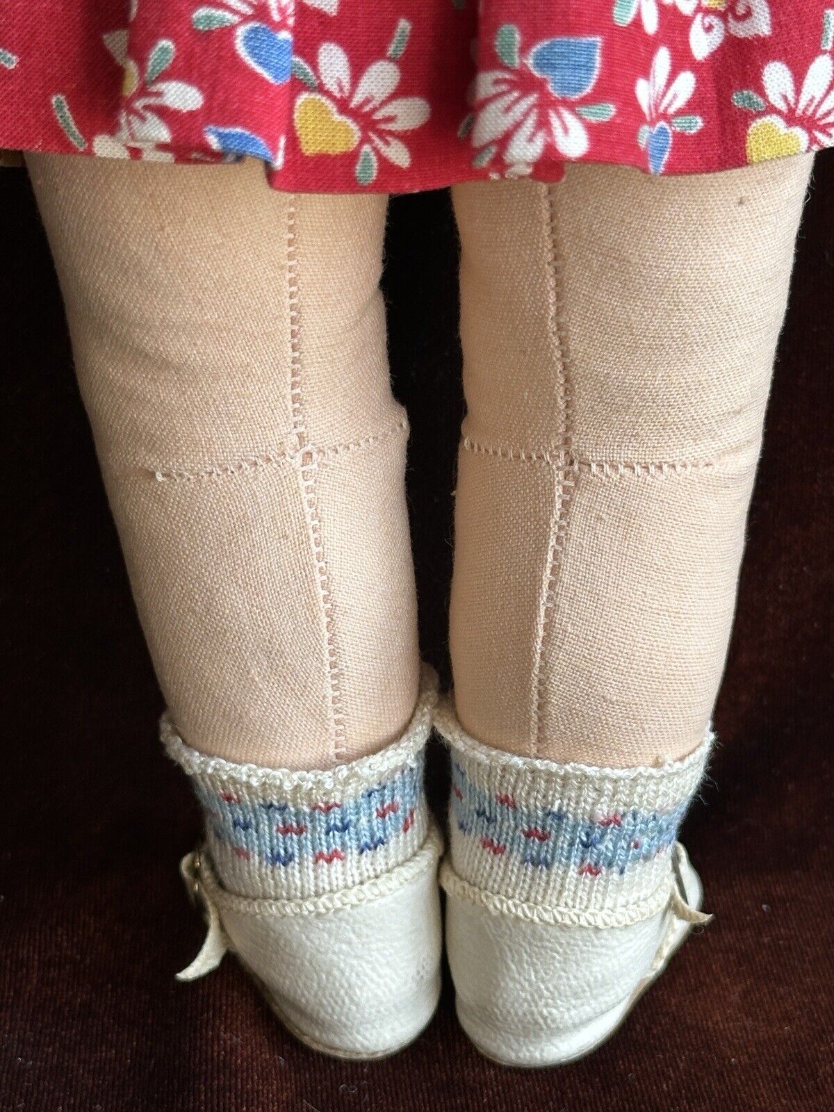 Antique/Vintage German Kathe Kruse 13.75” Cloth Character Girl Doll