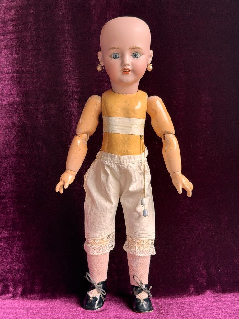 Antique German 20” Simon Halbig 1248 SANTA Doll Bisque Head French Body w/Crier