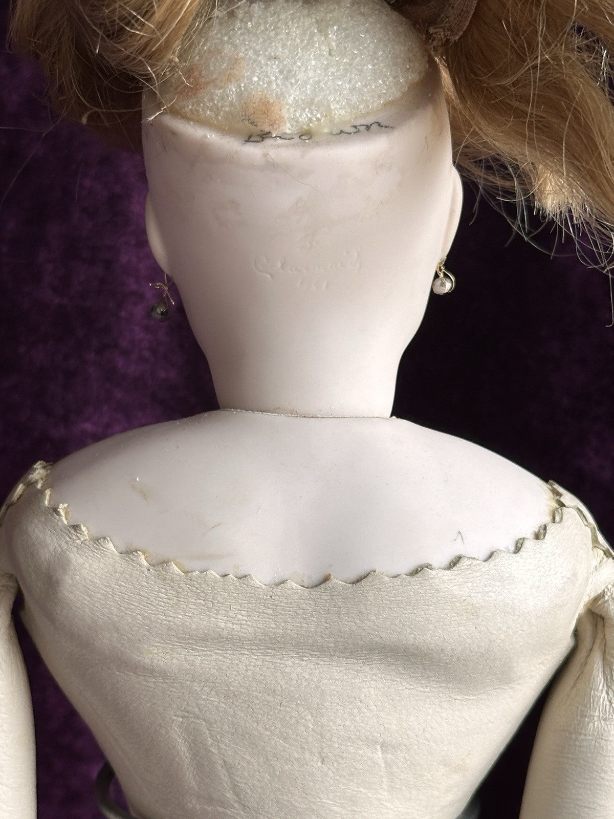 Porcelain 16” Reproduction of Antique French Gaultier Fashion Doll By Clara Wade