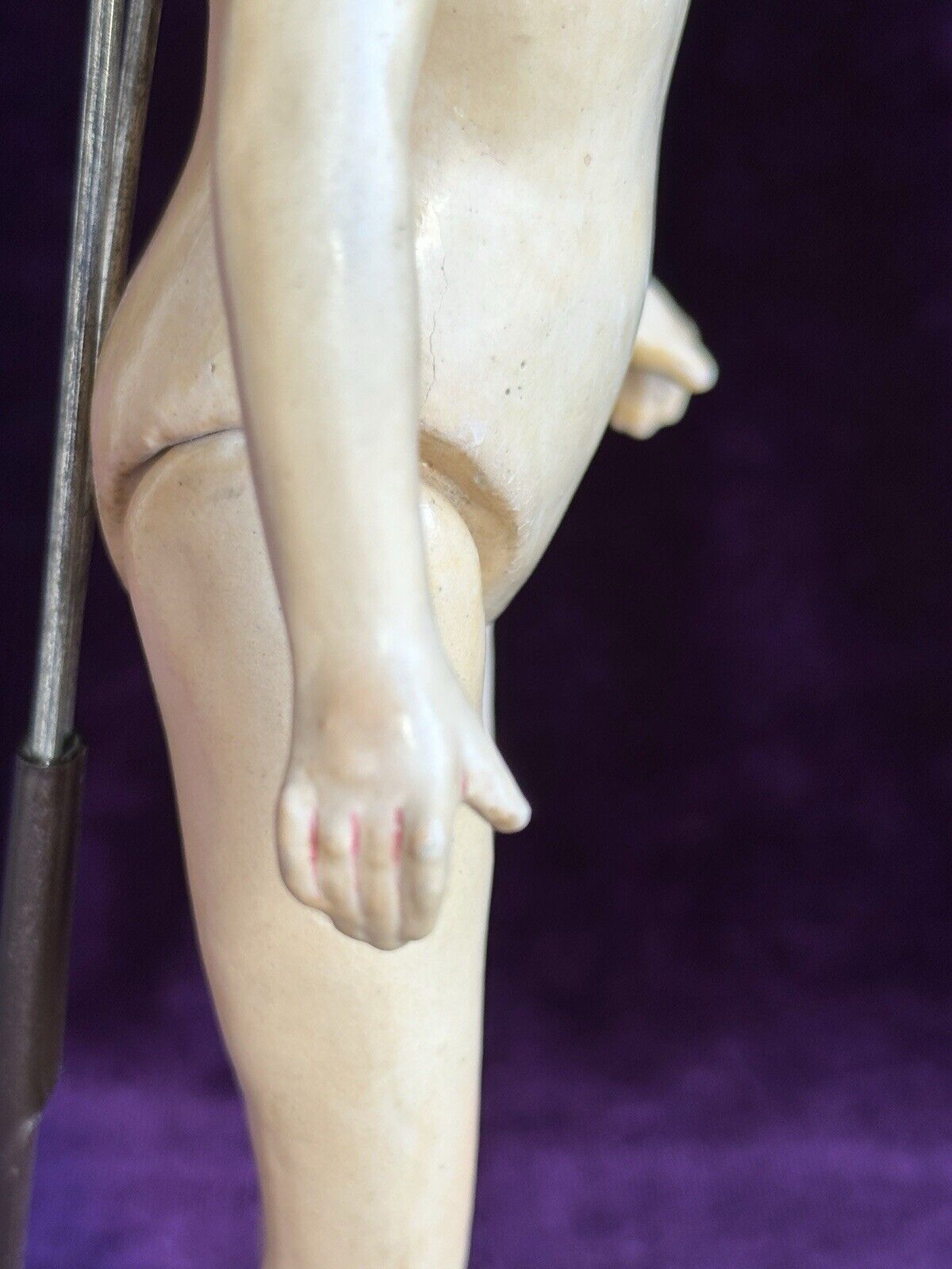 Antique German 8.75” Simon Halbig 1078 Bisque Head Flapper Body Doll
