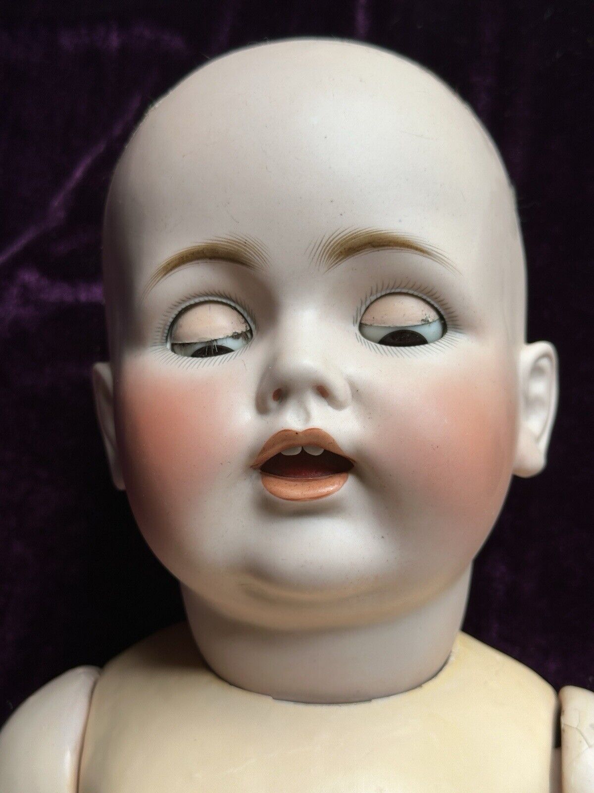 Large Antique German 23” Kestner JDK 257 Character Baby Doll