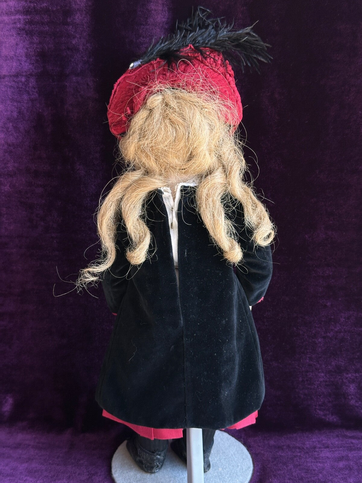 Vintage 15” Artist Reproduction of Antique French Bru Jne Porcelain Leather Doll