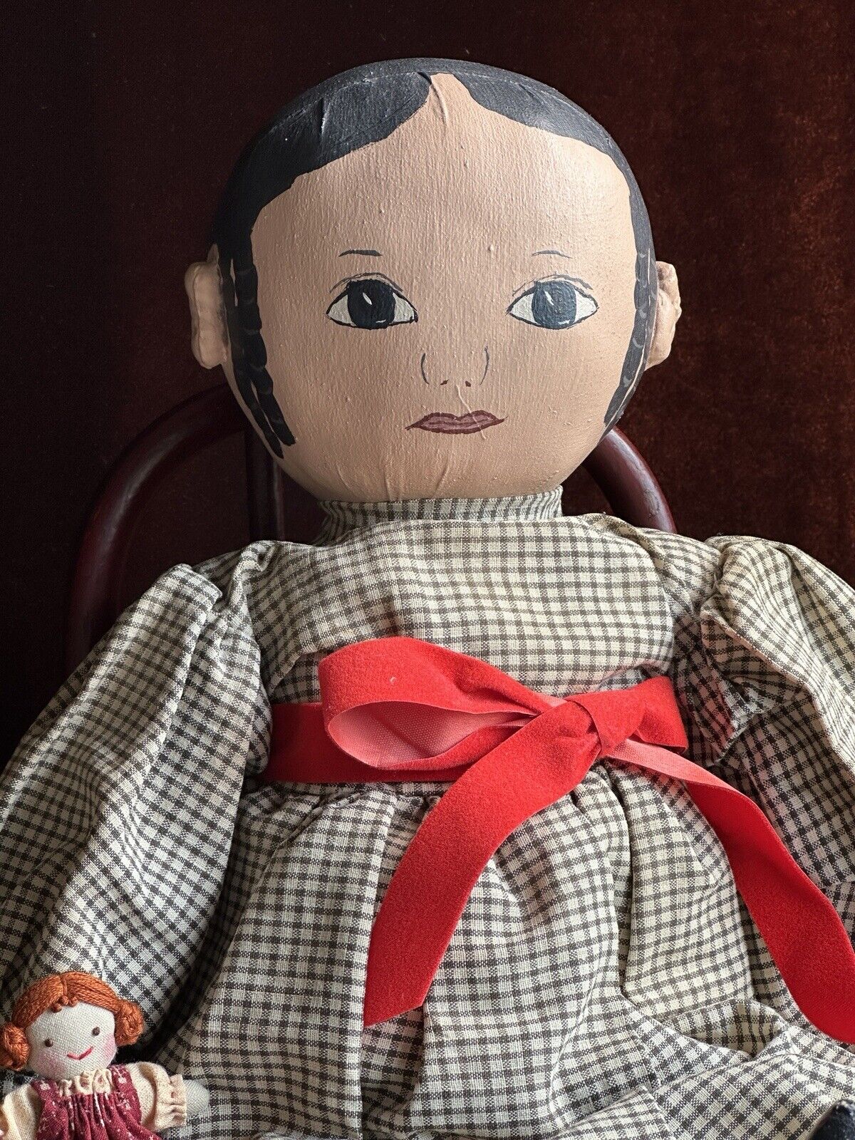 Vintage 18” Cloth Artist Reproduction of Antique Izannah Walker Victoria Doll