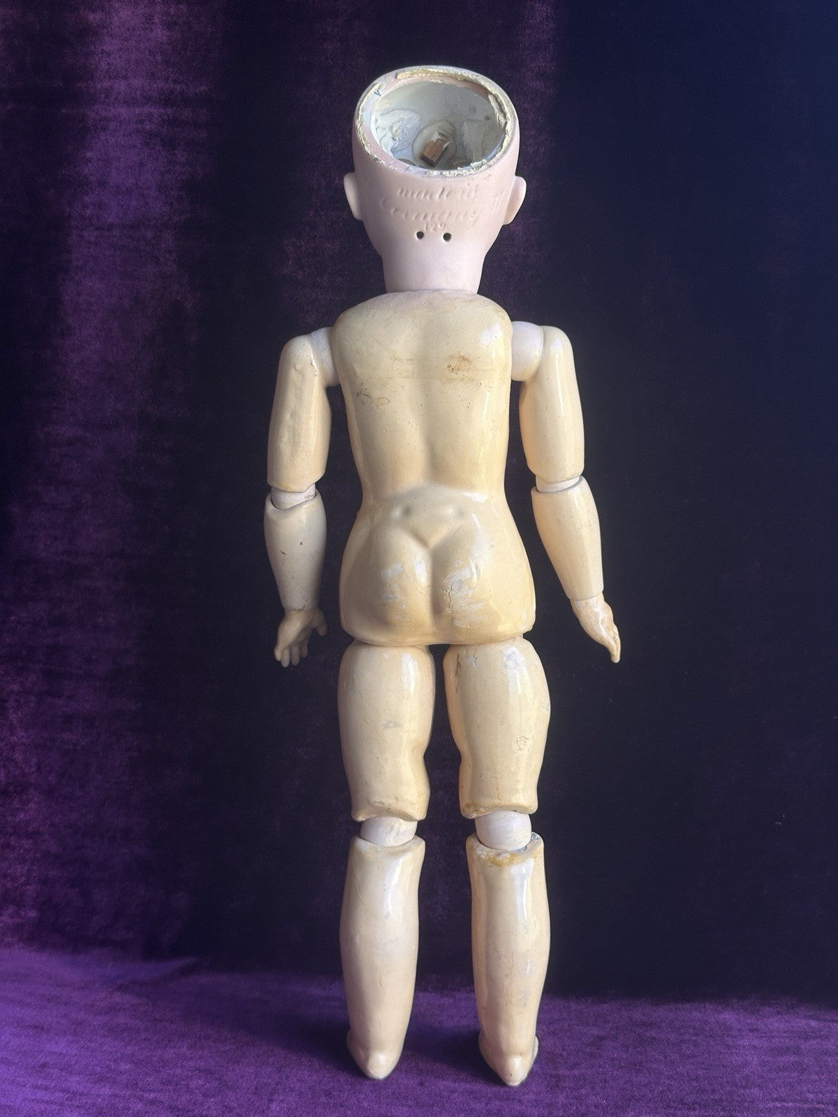 Antique German 18.5” Kestner 129 Bisque Head Composition Body Doll