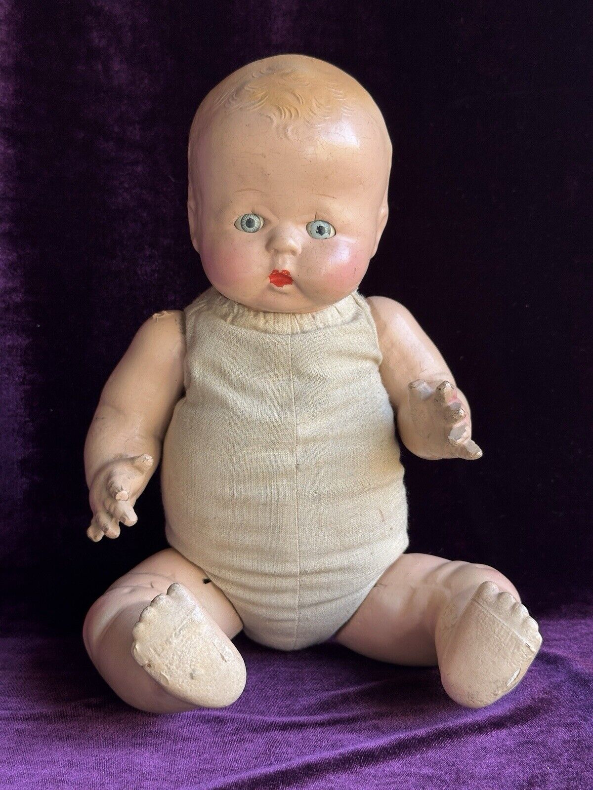 Vintage American 15” Horsman Buttercup Composition Baby Doll
