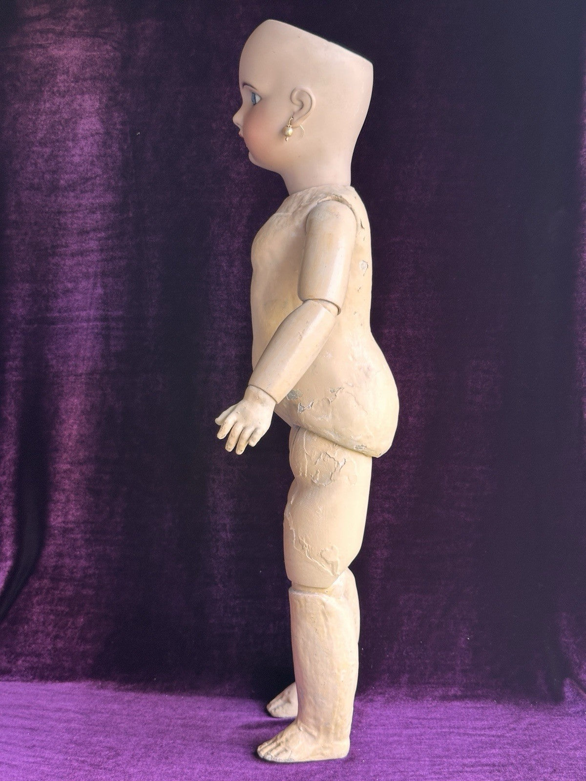 Large Antique French 29” SFBJ Jumeau Bisque Head Doll