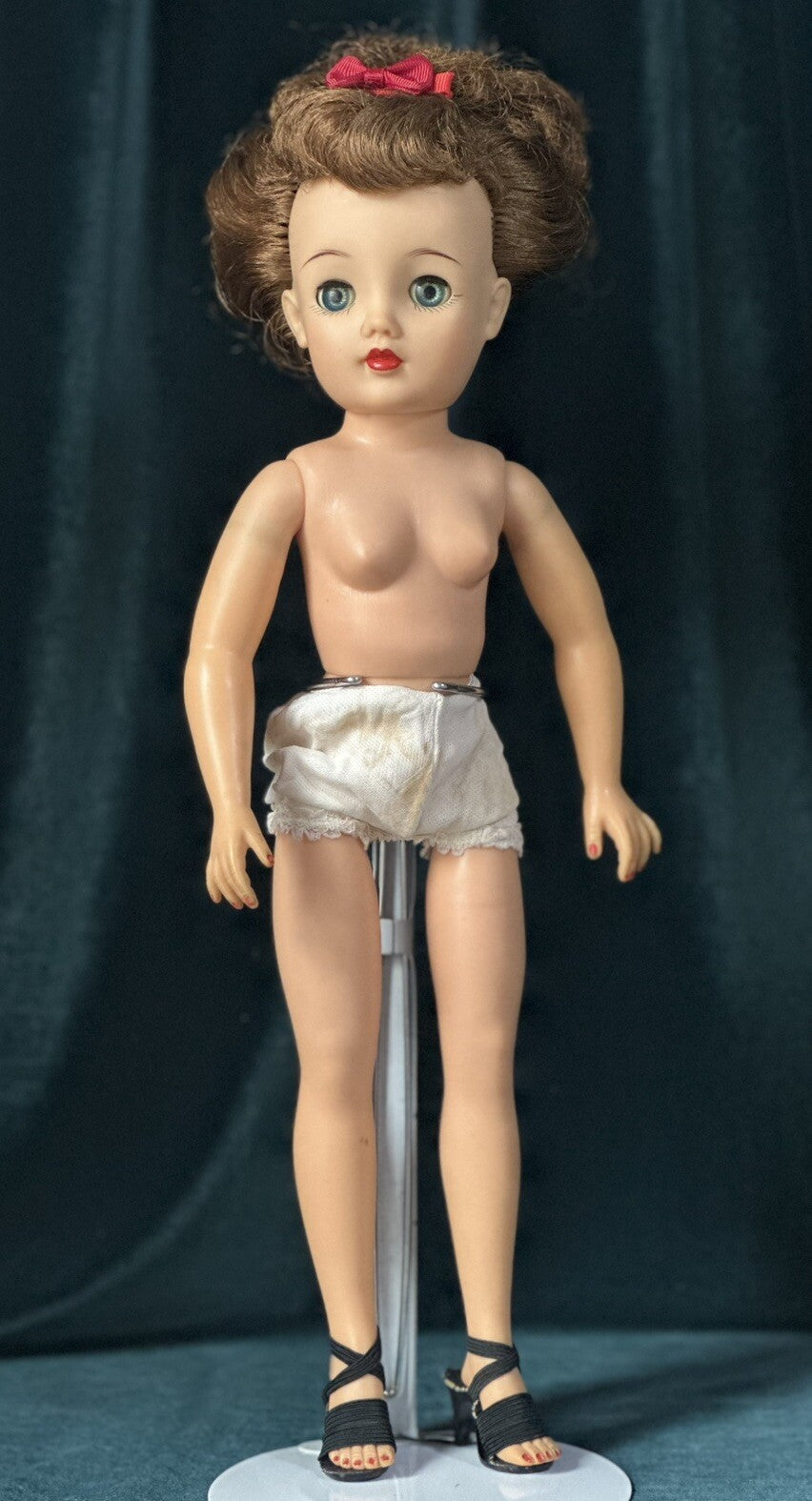 Vintage 1950’s Ideal Miss Revlon Doll 17” VT-18 Cherries Dress