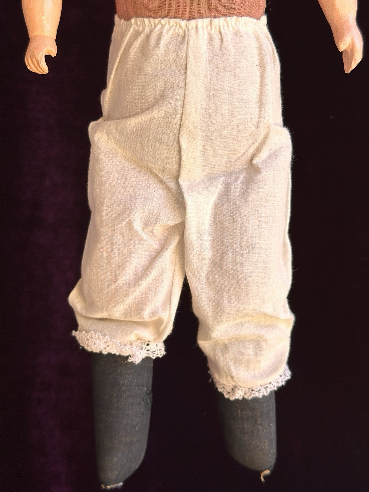 Antique German 16” Minerva Metal Tin Head Doll