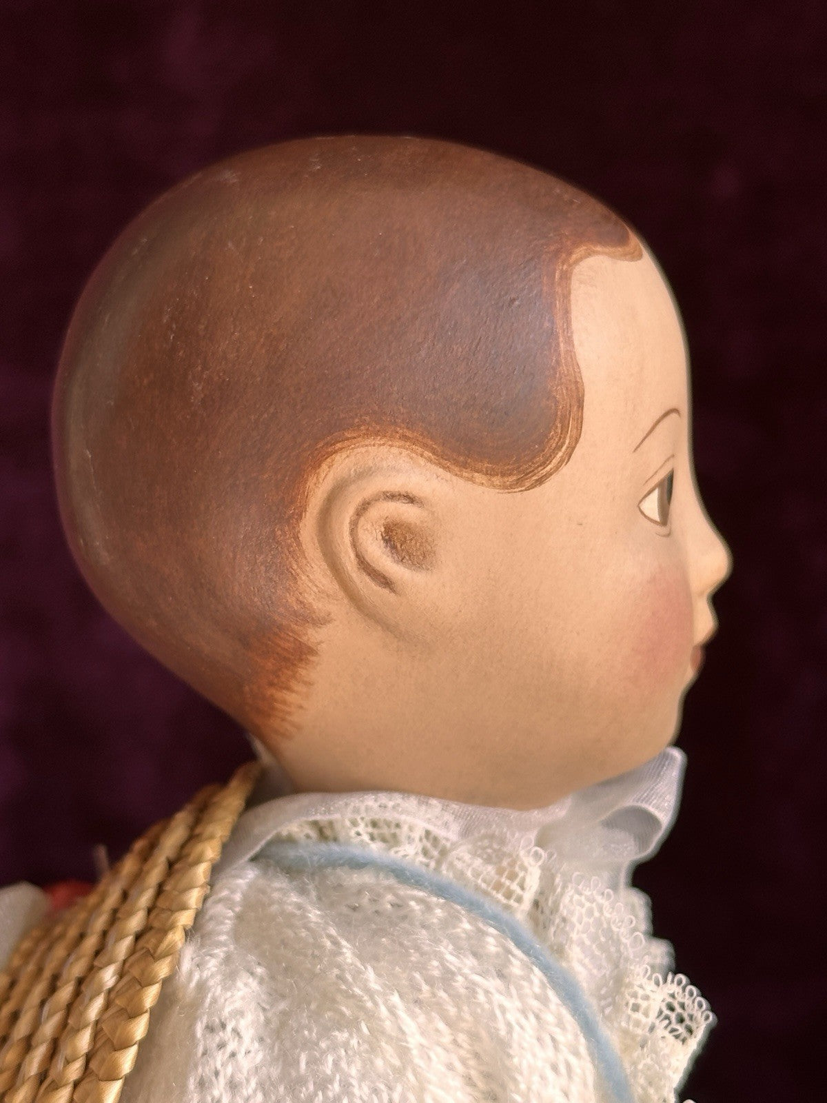 Collectible 10.5” UFDC Artist Gail Wilson Izannah Walker Repro Cloth Doll