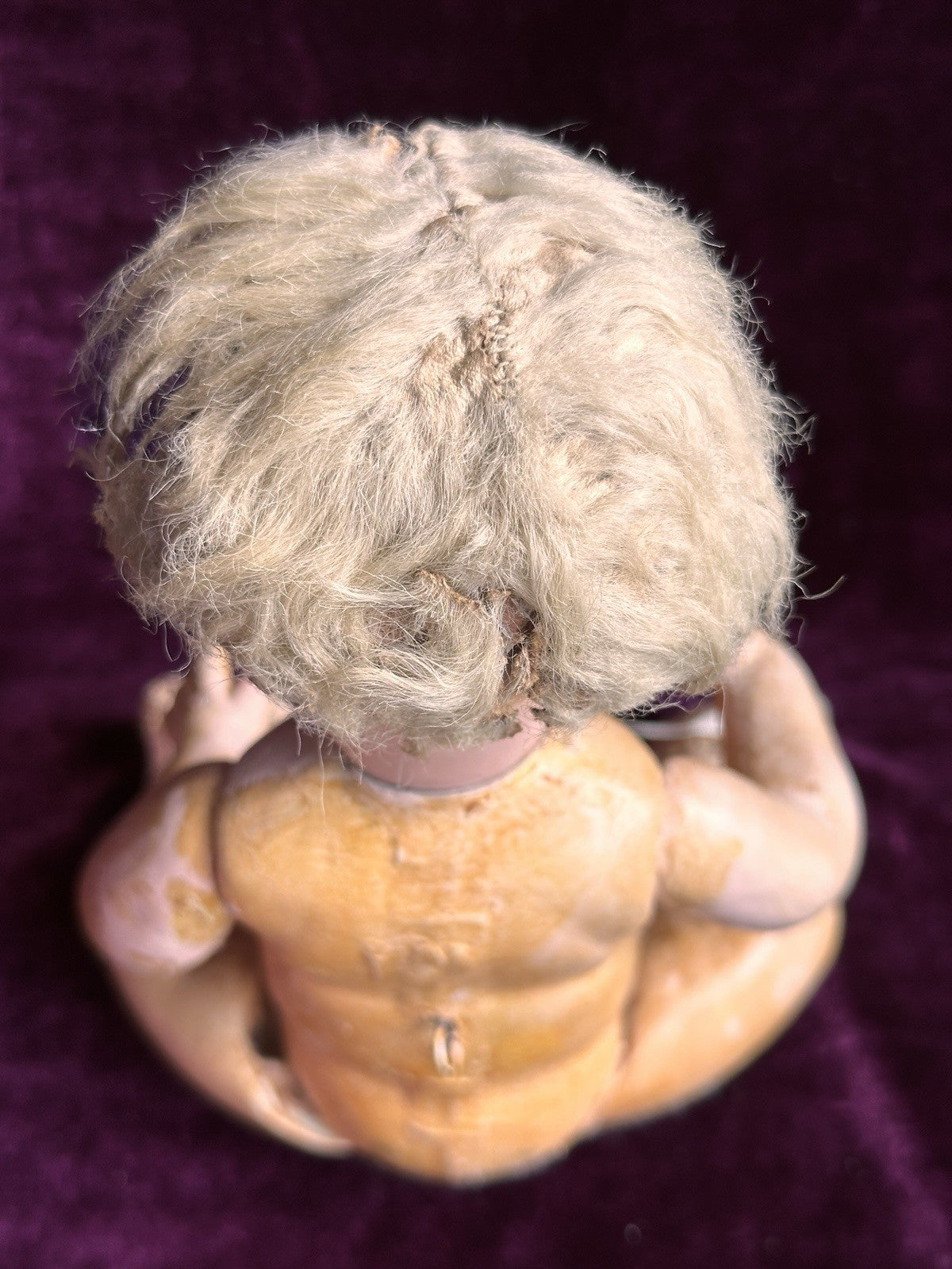 Rare Antique German 10.5” Hertel Schwab Bisque Head Baby Doll