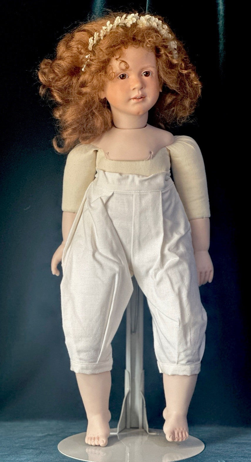 Collectible Artist 22” Porcelain Doll “Pauline” by Ruth Treffeisen LE 100 COA