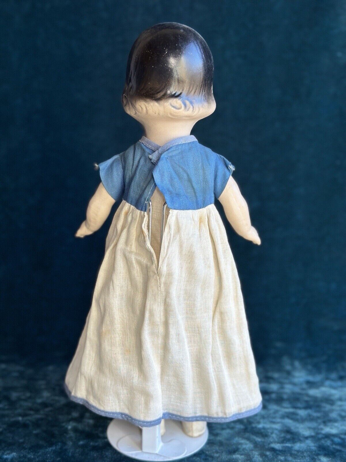Antique Composition 13” Ideal Unmarked Snow White Doll in Original Dress