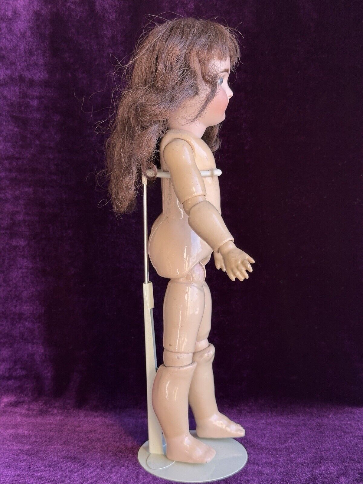Antique German 13” Gebruder Kuhnlenz 44-24 Dep Bisque Head Doll